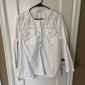 Madewell Classic White Popover, S